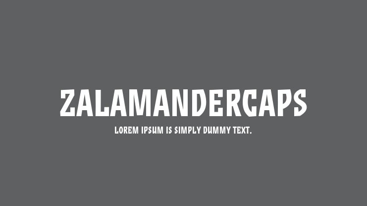 ZalamanderCaps Font Family