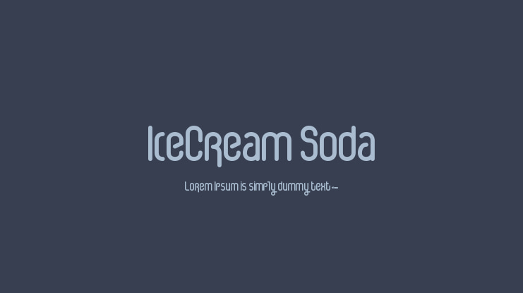 IceCream Soda Font