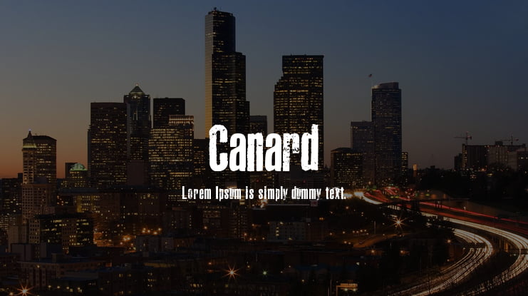 Canard Font