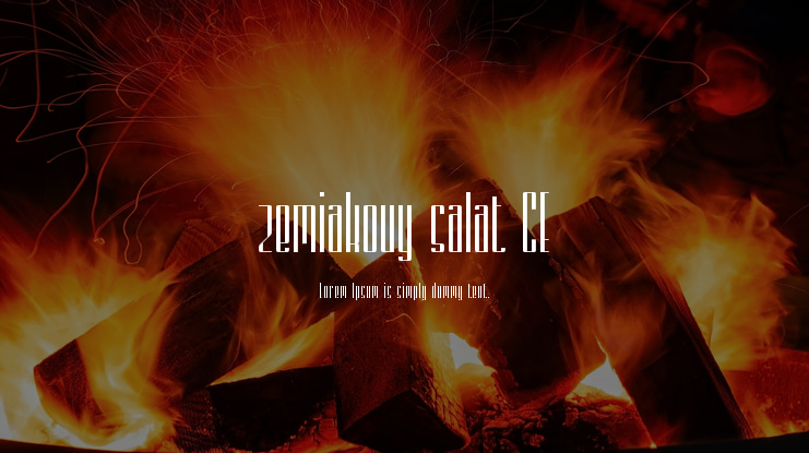 zemiakovy salat CE Font