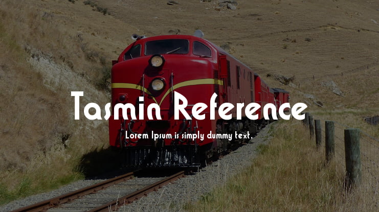 Tasmin Reference Font