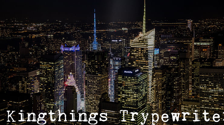Kingthings Trypewriter Font