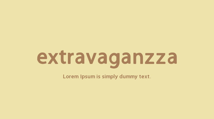extravaganzza Font Family