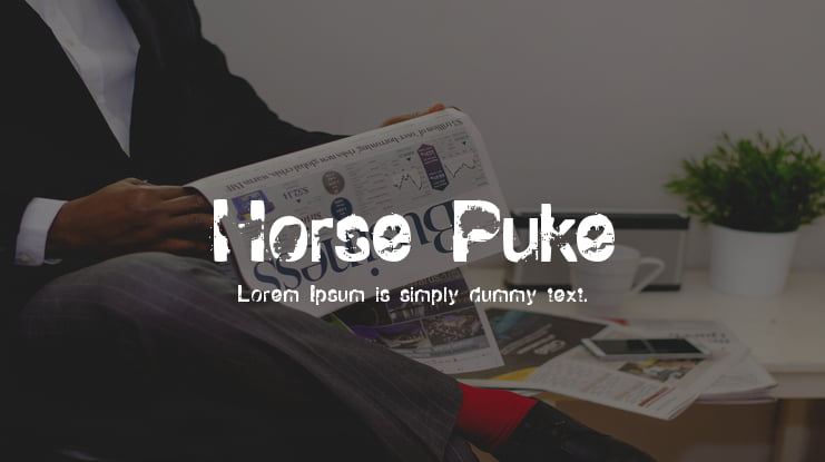Horse Puke Font
