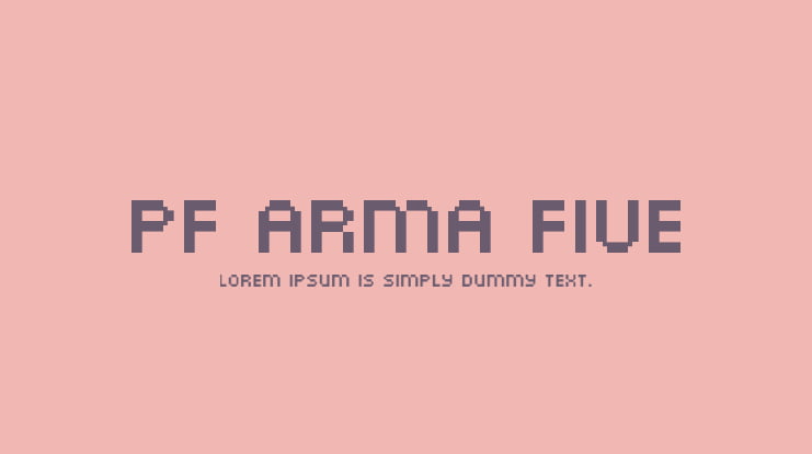 PF Arma Five Font