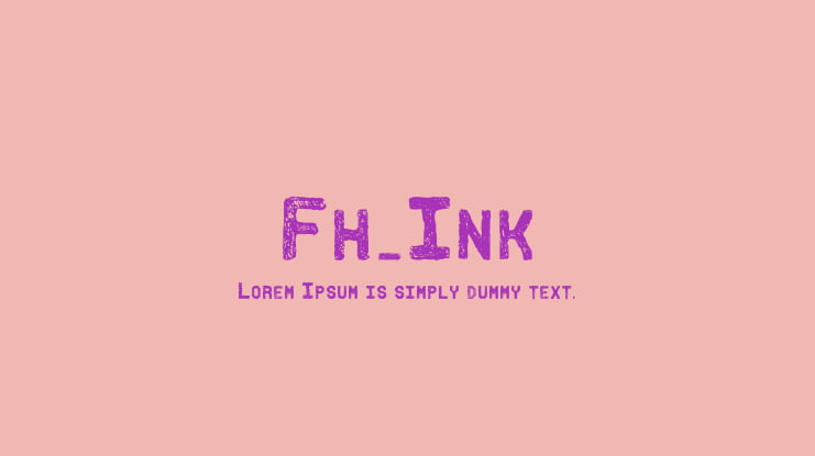Fh_Ink Font