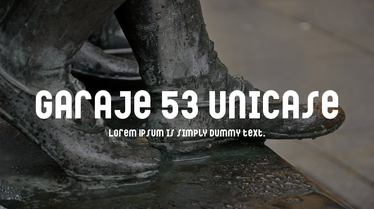 Garaje 53 Unicase Font