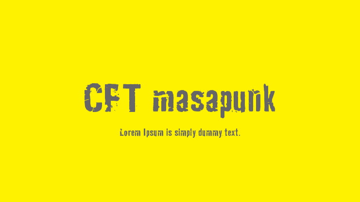 CFT masapunk Font