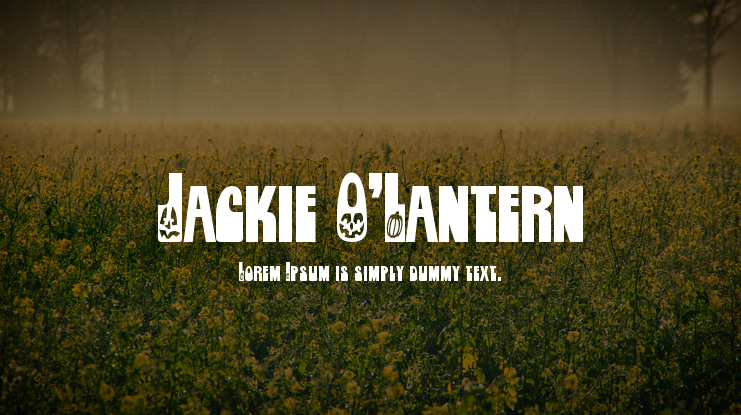 Jackie O'Lantern Font