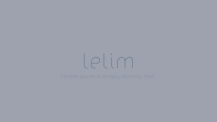 lelim Font Family