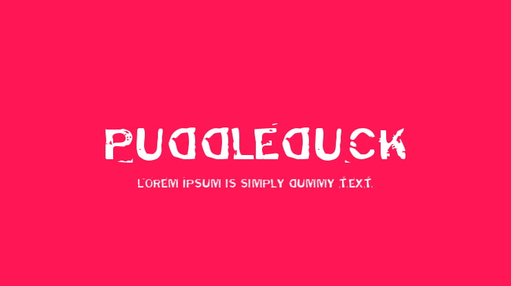 Puddleduck Font