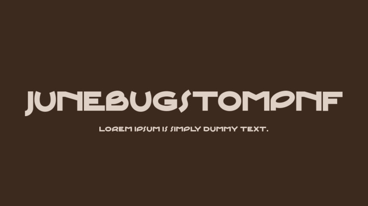 JunebugStompNF Font