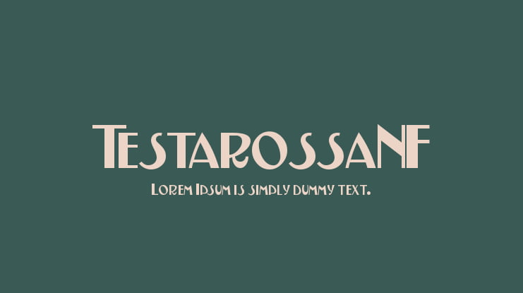 TestarossaNF Font