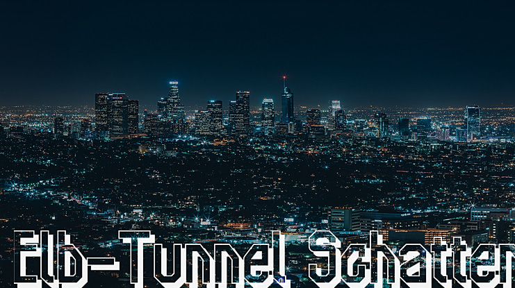 Elb-Tunnel Schatten Font Family