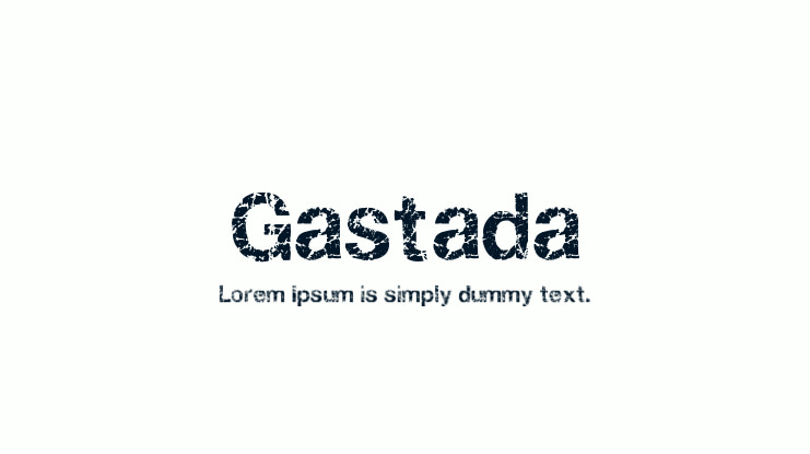 Gastada Font