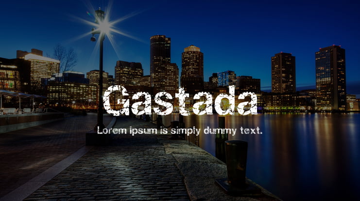 Gastada Font