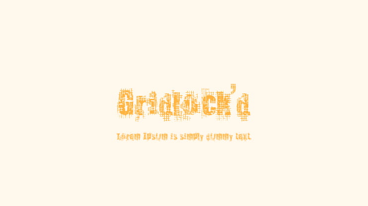 Gridlock'd Font