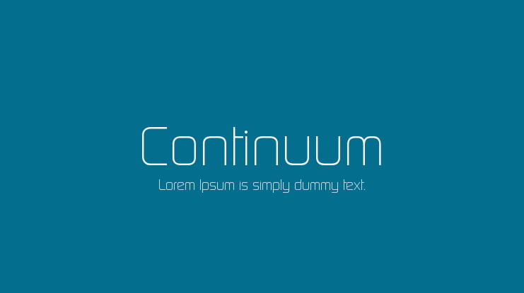 Continuum Font