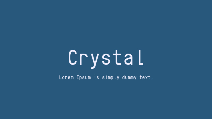 Crystal Font