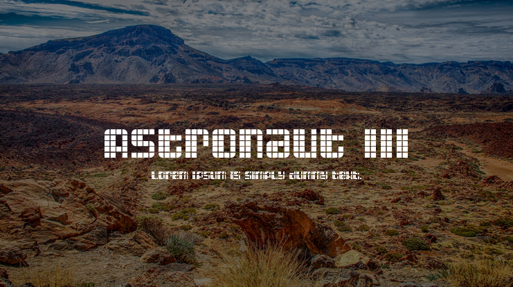 Astronaut III Font Family