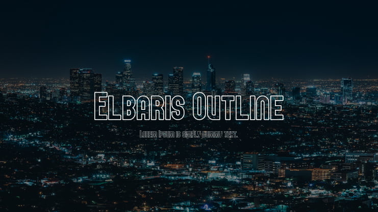 Elbaris Outline Font Family