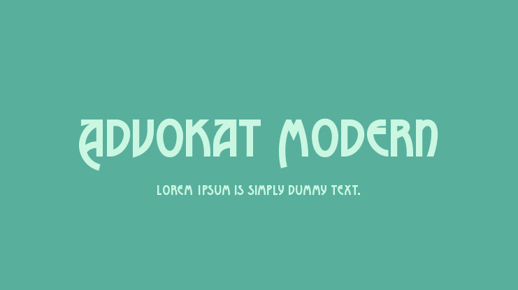 Advokat Modern Font