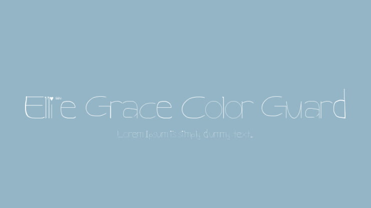 Ellie Grace Color Guard Font