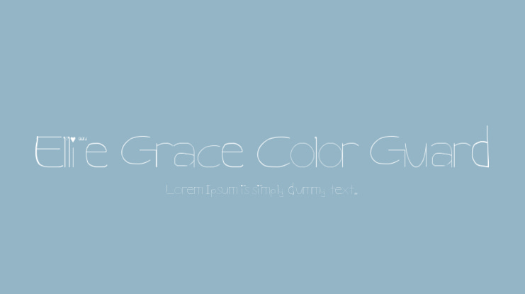Ellie Grace Color Guard Font