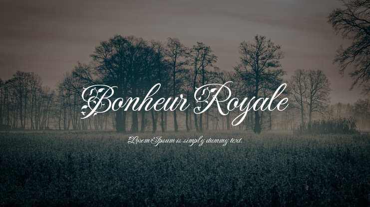 Bonheur Royale Font Family