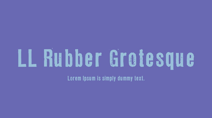 LL Rubber Grotesque Font Family