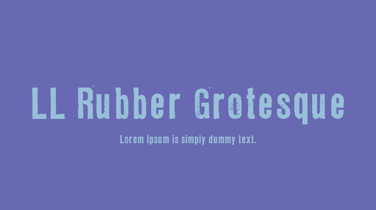 LL Rubber Grotesque Font Family