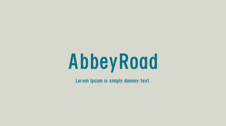 AbbeyRoad Font