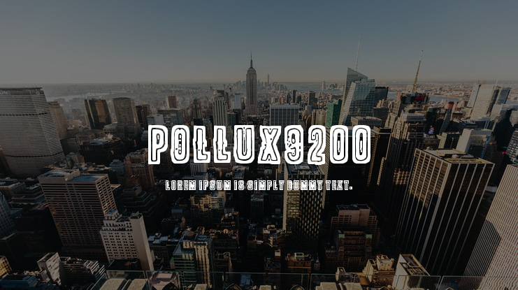 POLLUX9200 Font Family