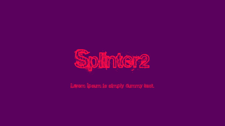 Splinter2 Font