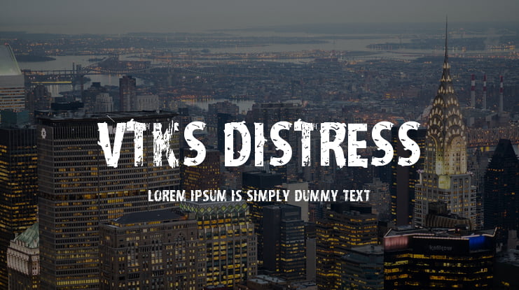 VTKS Distress Font