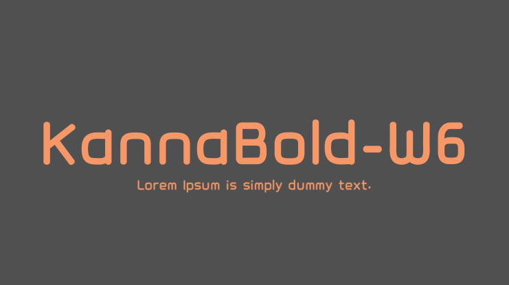 KannaBold-W6 Font Family