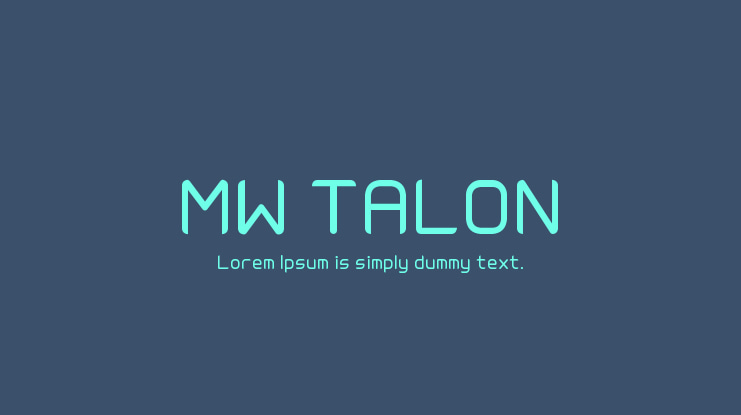MW TALON Font