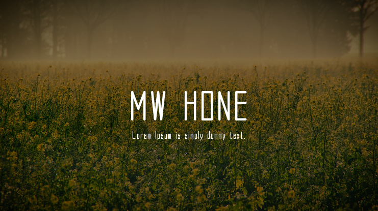 MW HONE Font