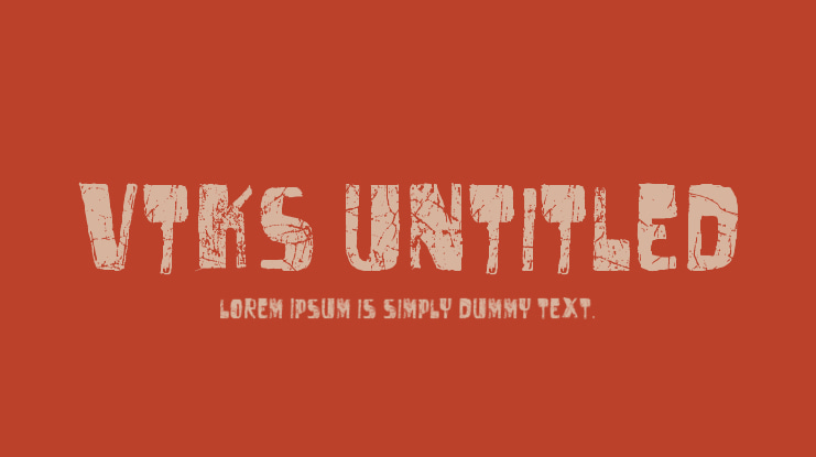 Vtks Untitled Font