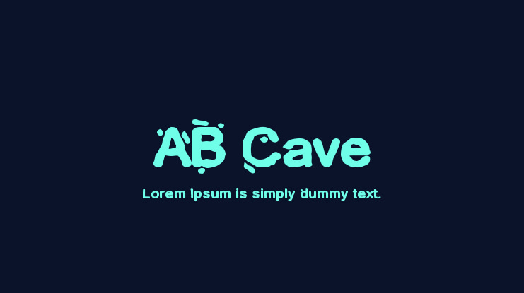 AB Cave Font