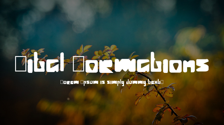 Vital Formations Font