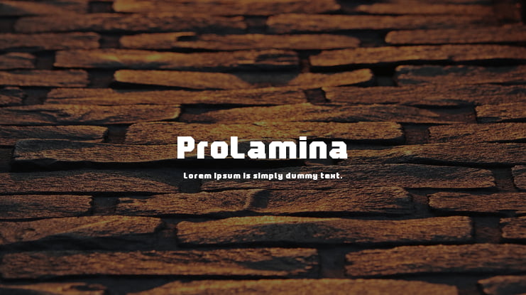 ProLamina Font