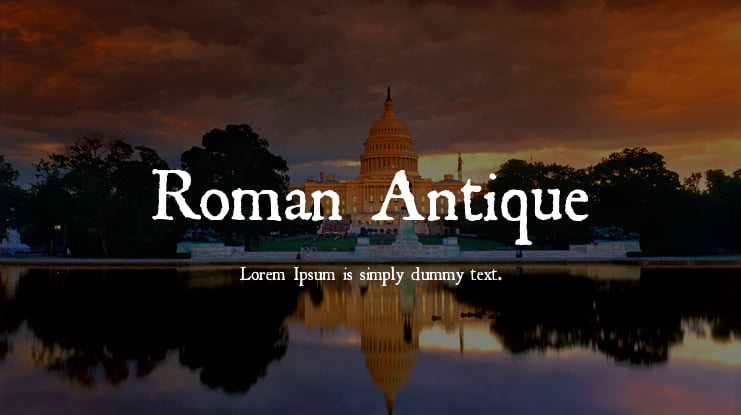 Roman Antique Font Family