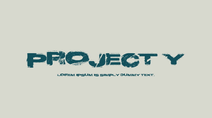Project Y Font