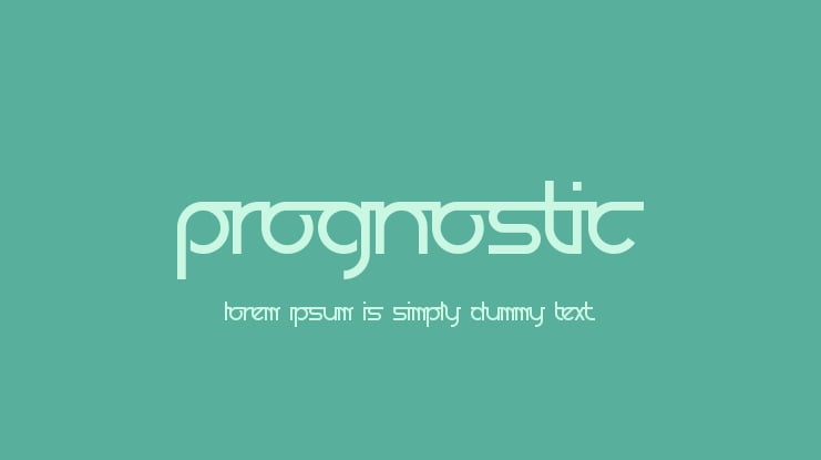 Prognostic Font