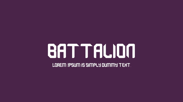 battalion Font Family