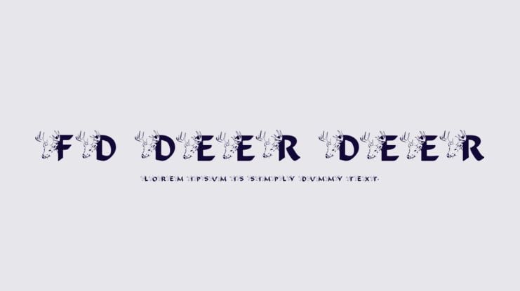 FD Deer Deer Font