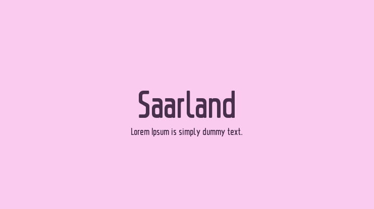 Saarland Font