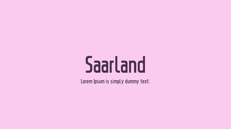 Saarland Font