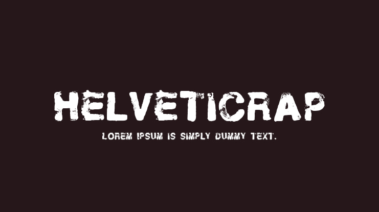 Helveticrap Font